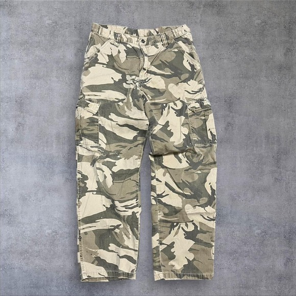 Y2k camo cargo jogger wrangler pants - Picture 1 of 4